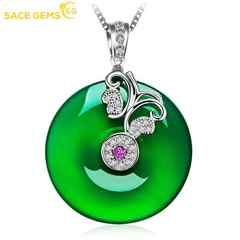 Sace Gems Медный сплав Циркон женский кулон ожерелье модный подарок
