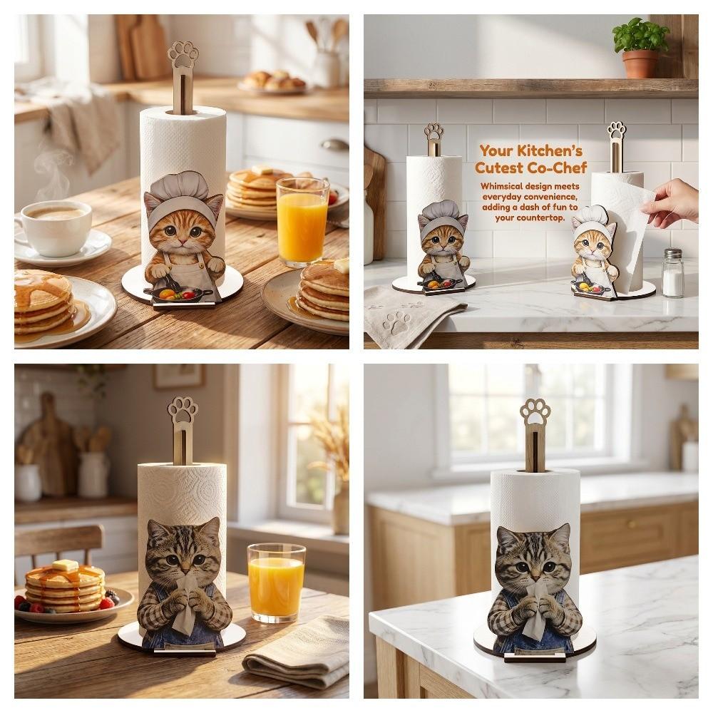 Adorable Tissue Holder Bow Roll Paper Standing Rack Desktop Decoration Kitchen Towel Rack Bathroom