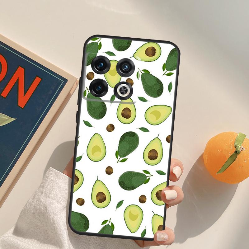Avocado Pattern Case For OnePlus 13R 12R 10R 13T 10T 11 12 13 15 OnePlus Nord 5 CE 2 3 4 Lite N20 N30 Cover