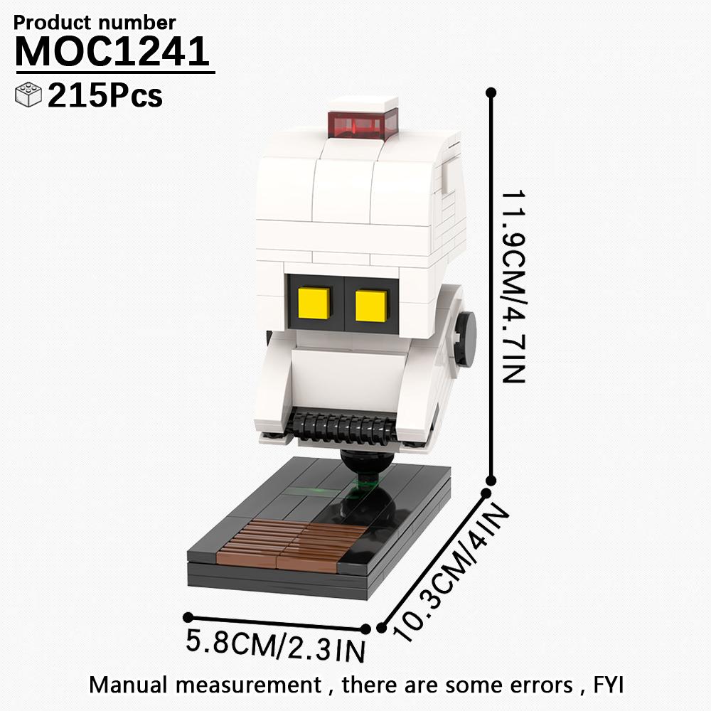 MOOXI MOC Anime Brickheadz Cartoon Figures Robot Animal Building Blocks Toys For Children Adult Friends Gift 3D Medol Kit Bricks