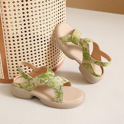 CRLAYDK женские сандалии на плоской подошве, нарядные, летние, удобные, с ремешком на щиколотке, для прогулок на открытом воздухе, с открытым носком, пляжные, без застежек, повседневная обувь, тапочки