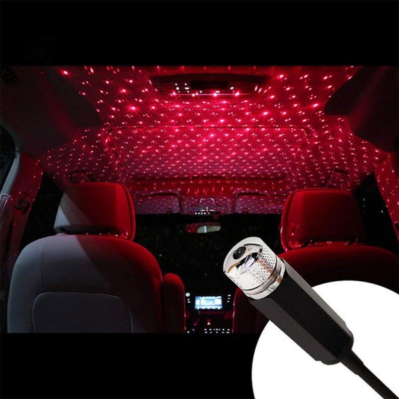LED Car Roof Star Atmosphere Lights Projector Light Interior Galaxy Lamp Decoration Light USB Plug ADM