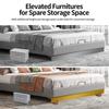 Splint-type Chair Feet Riser Moisture-proof Base Bed Leg Mat  for 10-37 MM Wide Square Furniture