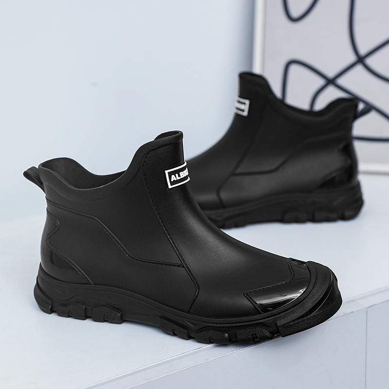 Новая уличная нескользящая легкая обувь Мужские резиновые сапоги Водонепроницаемая резиновая обувь для рыбалки Прочная водонепроницаемая резиновая обувь для рыбалки