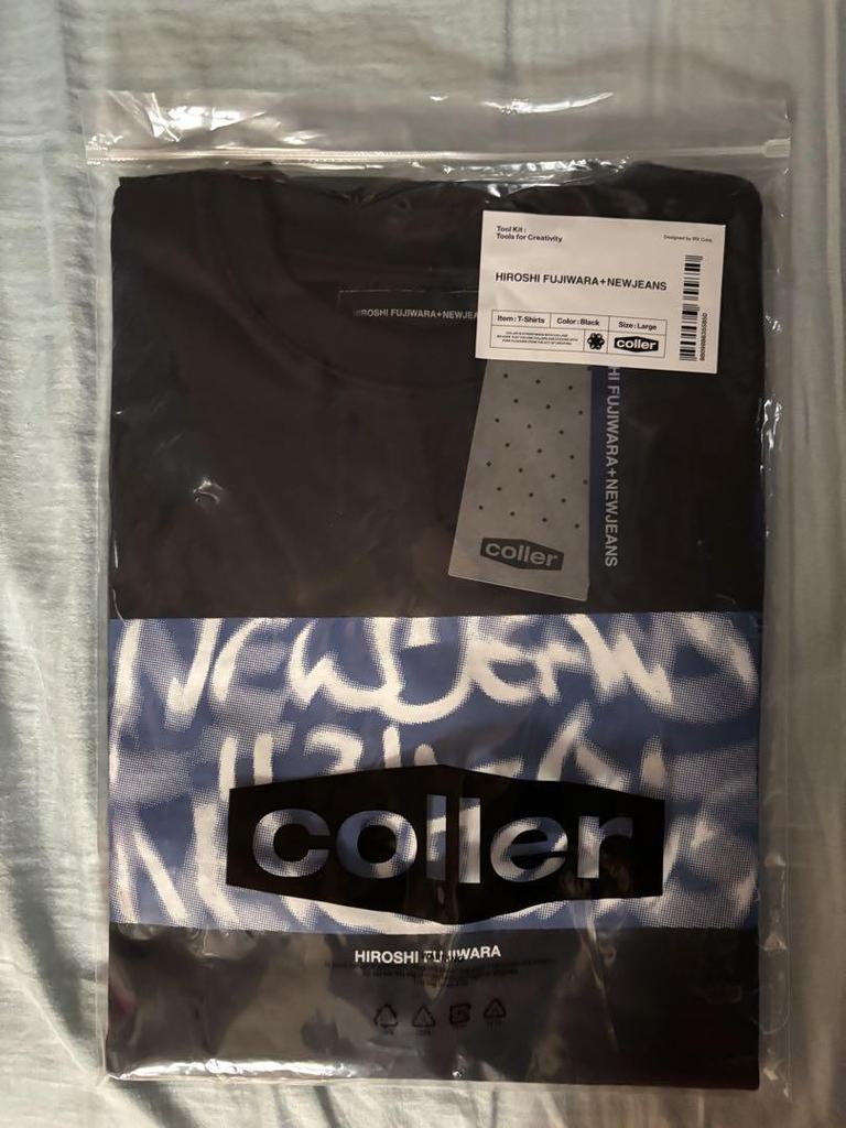 [ИСПОЛЬЗОВАННЫЙ] L NewJeans × Футболка Hiroshi Fujiwara ver.3