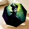 Maleficent'S Moonlight 8 Ribs 3Fold Black Glue Uv Protection Umbrella Sun Protection Rainproof Compact Folding Umbrella For Travel Daily Use C9241793