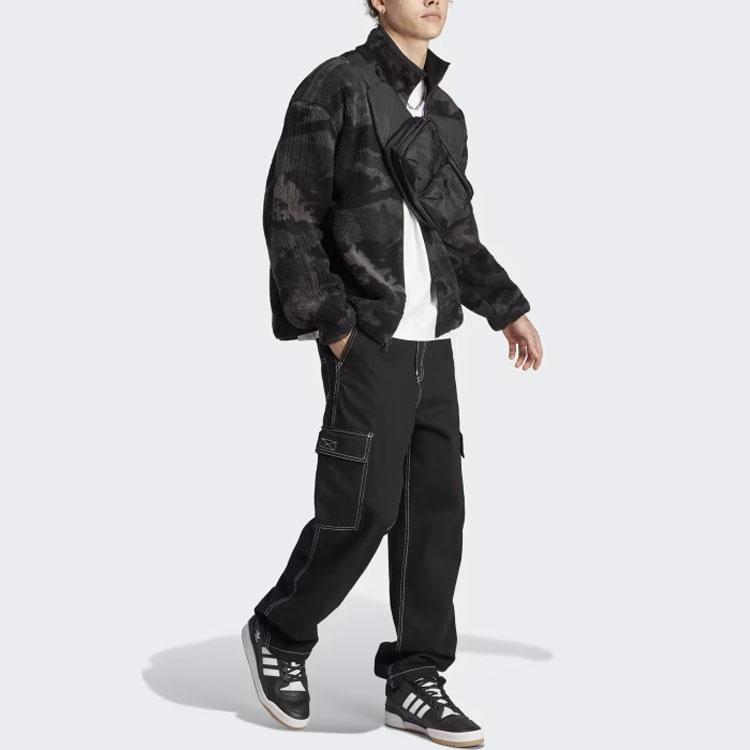 adidas Оригинальные Куртки Мужские Черный Стойка Умеренный Другое II8174