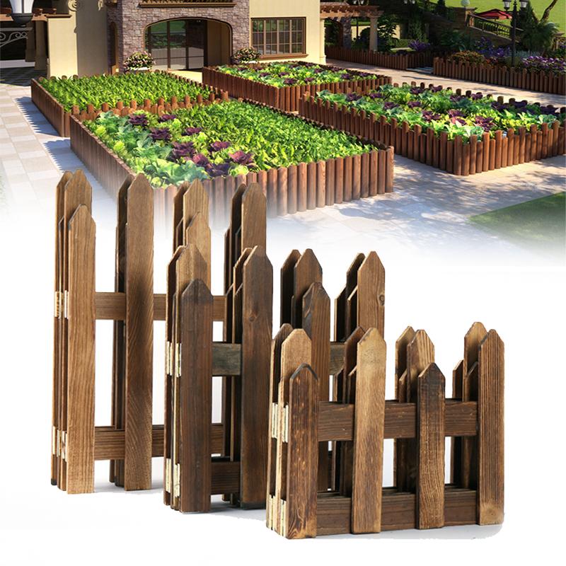 1,2 м бревенчатый бордюрный забор, палисад, устойчивый к коррозии деревянный бордюрный садовый забор для цветников