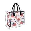 Strawberry Printed Tote Bag Fashion Casual Shoulder Handbag for Daily Use