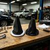 Шитый чехол рычага переключения передач для Megane II 2002-2009 8200079096, в комплекте с интегрированным круглым декоративным кольцом и коническим профилем чехла