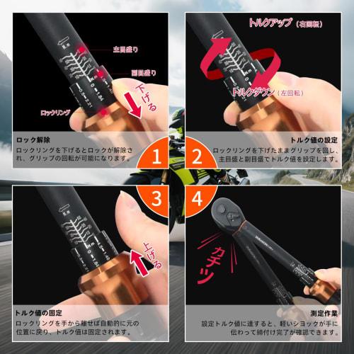 DURAXION 3/8" Torque Wrench Set for Motorcycles, Preset Type, 9.5mm Drive, 5-60N.m, 11-Piece Set, Perfect for Car, Engine, and Motorcycle Maintenance,