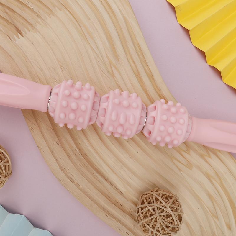 Тонкая массажная палочка для ног «Волчьи зубы» роликовая фитнес-палочка для фасции ног ролик для расслабления мышц ног растяжка для йоги для икр