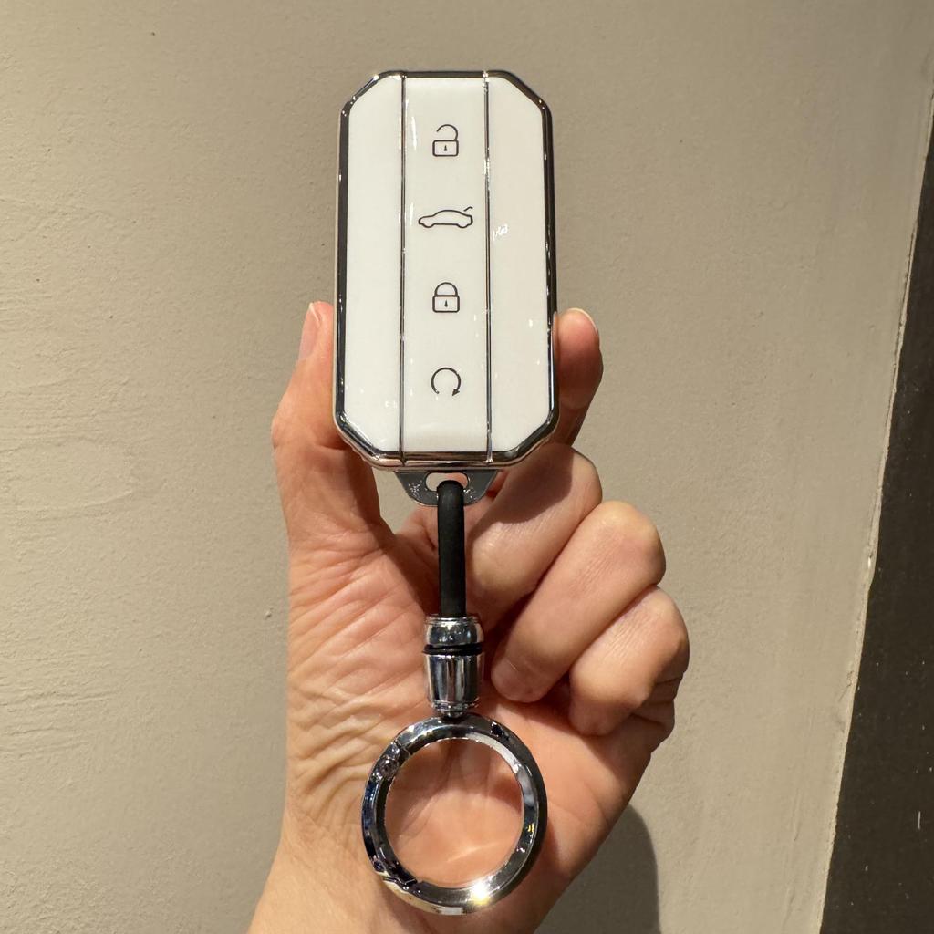 Защитный чехол-брелок с серебристым краем, полное покрытие, для Chery Omoda/Jaecoo, подходит для 25 моделей