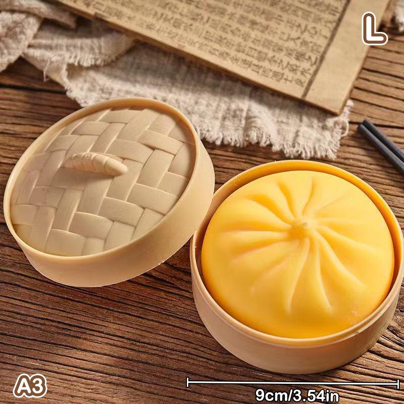 Гигантские пельмени Сквиши Игрушки для снятия тревоги Фиджет-игрушка Симуляция еды Паровой пирожок с начинкой Мягкое сжимание Тесто-игрушка для снятия стресса