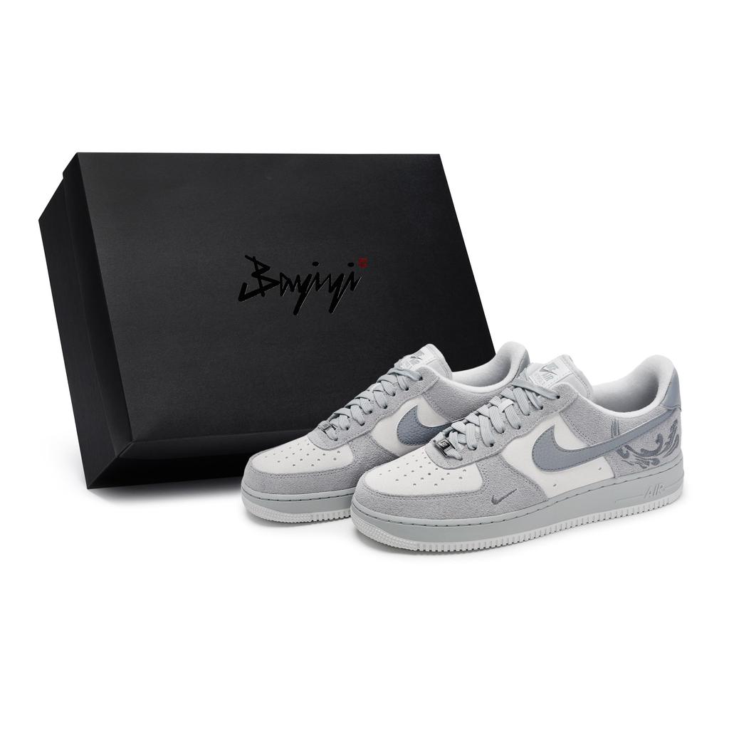 Nike Кроссовки Air Force 1 для скейтбординга, унисекс, низкие, серые HV3876-077(Team80-S-BOX)