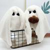 Halloween Plush Ghost Toy Stuffed 3D Ghost Plush Pillow with Pumpkin/Bat for Kids Adults Halloween Party Gifts
