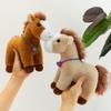 New Pony Plush Toy Station Bell Simulation Zodiac Horse Doll Mascot New Year's Event Gift
