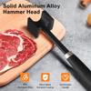 A25F-Для инструмента для размягчения мяса- Размягчитель мяса, Двусторонний молоток для мяса, Прочный цельнометаллический молоток-колотушка для стейка, свинины и говядины