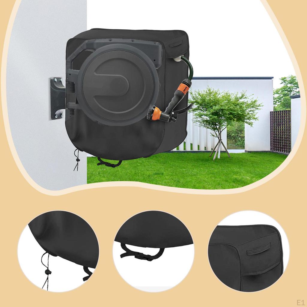 Чехол для выдвижной садовой катушки для шланга, Пленка, Ткань Оксфорд, Толстая катушка