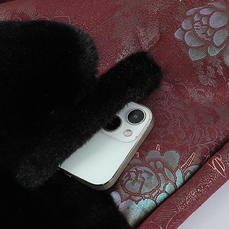 Шикарная новая флисовая куртка из искусственного меха в китайском стиле для пожилых женщин