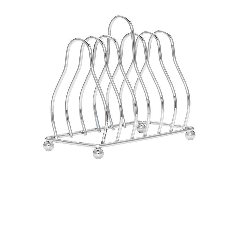 Iron Art Toast Bread Rack Restaurant Home Bread Holder 6 Slices Food Display Tool For Restaurant Kitchen Accessories