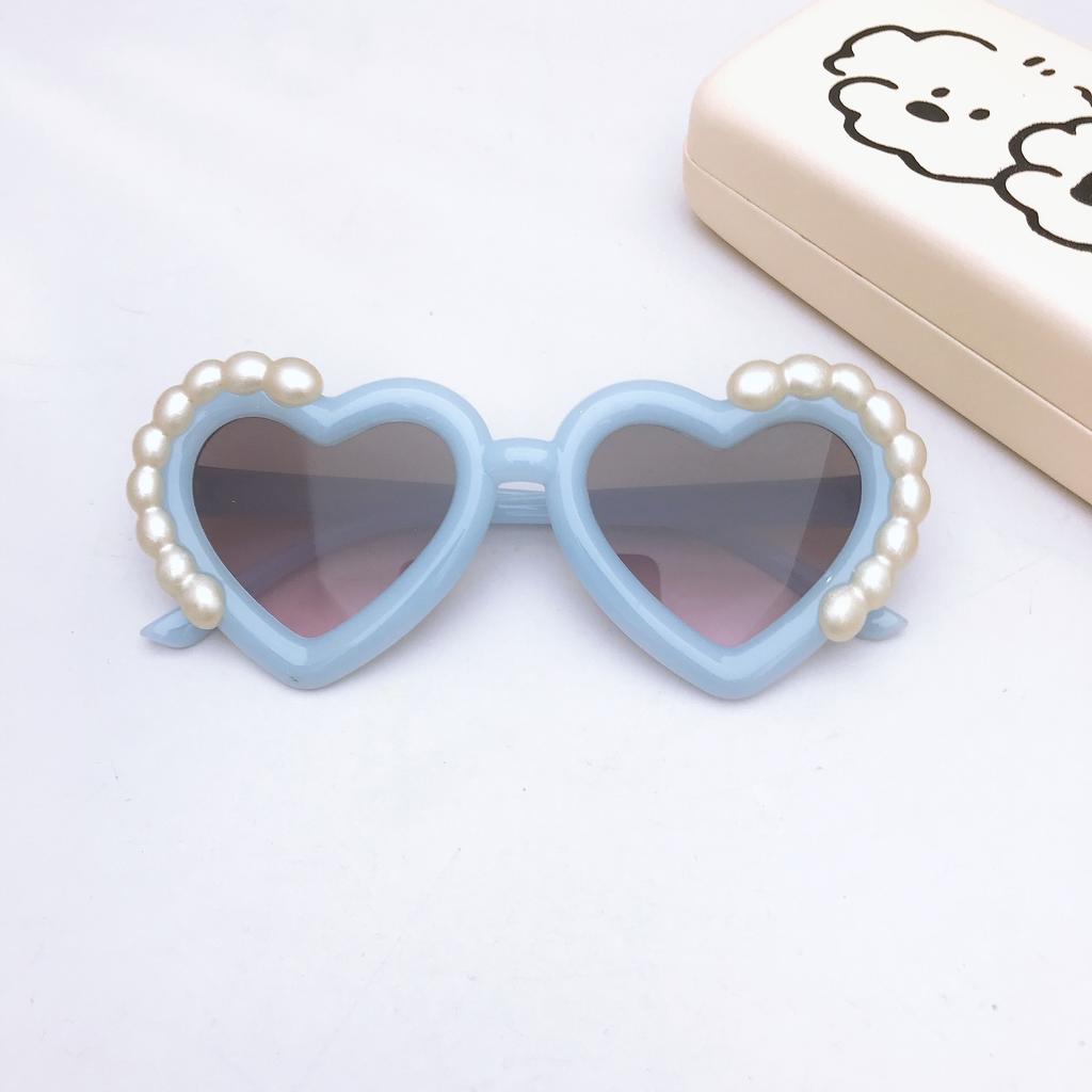 Детские солнцезащитные очки Милые солнцезащитные очки для мальчиков и девочек Солнцезащитные очки для детского сада Персиковое сердце Декоративные очки для фото