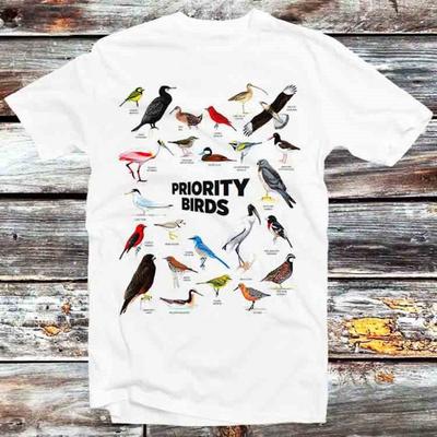 Футболка из 100% хлопка 230 г/м² British Priority Birds Винтаж Ретро Крутой Подарок Мужская Женская Унисекс Мультяшная Аниме Топ Футболка B752