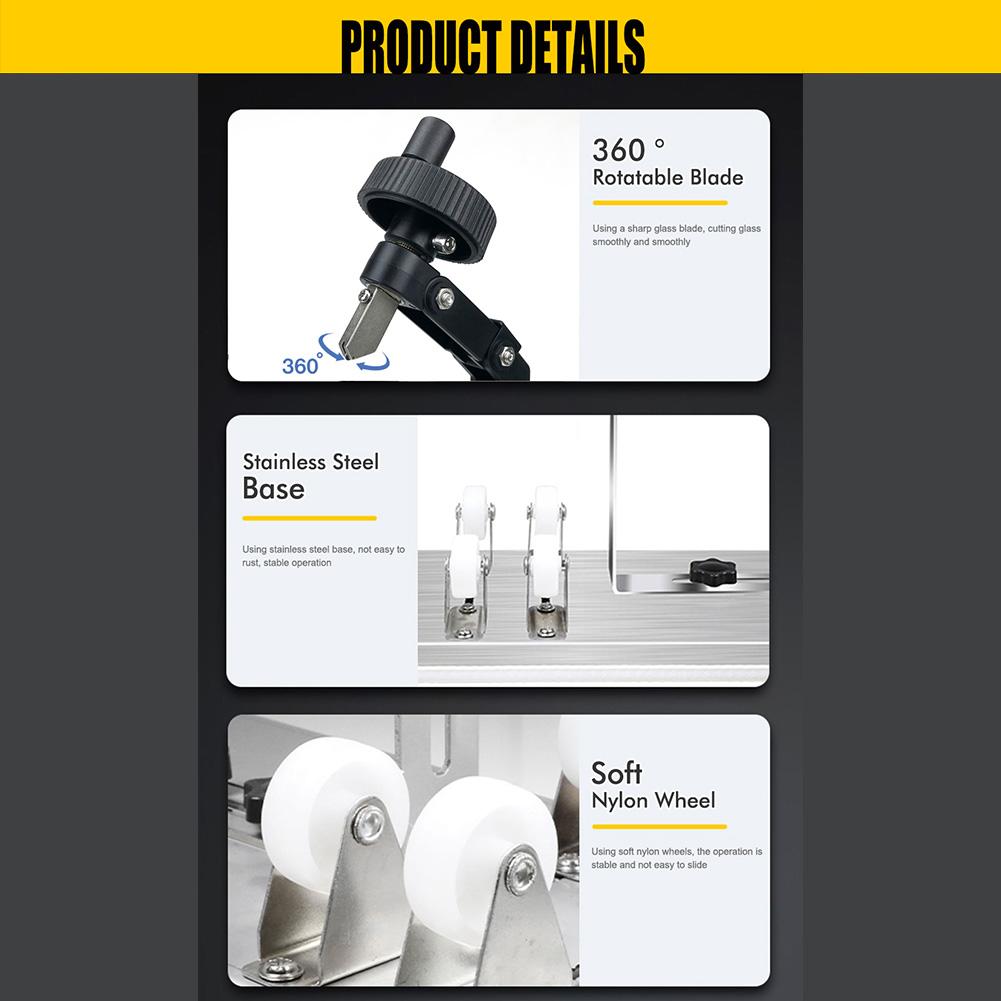 Резак для стеклянных бутылок Инструмент для резки бутылок Машина для DIY Набор для резки стекла для круглых квадратных бутылок для бутылок пива ликера виски