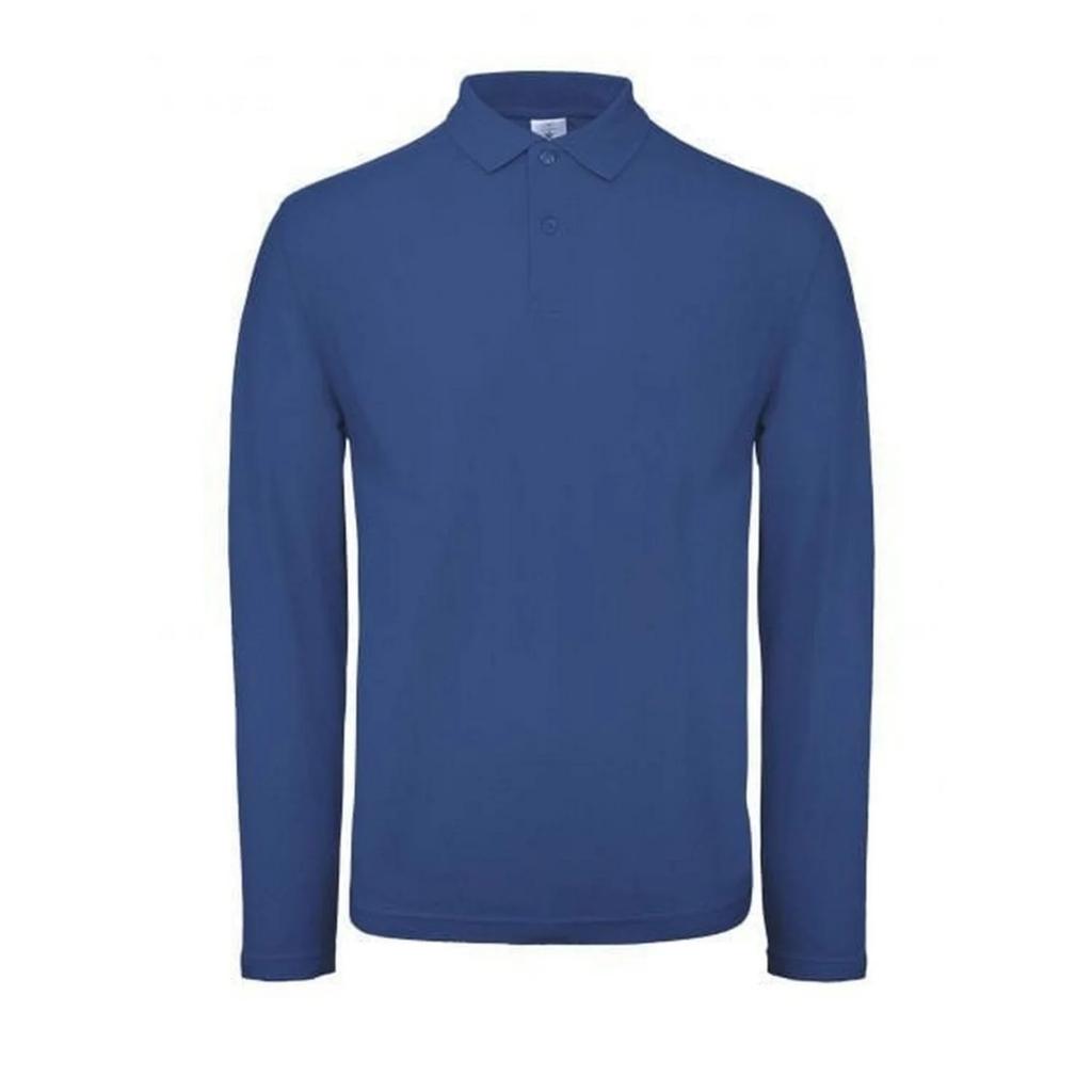 B&C Mens ID.001 Long-Sleeved Polo Shirt