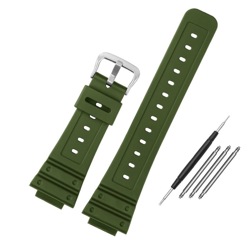 16-мм силиконовый ремешок для Casio G-Shock GW-5000/B5600/M-5610 DW5600e GLX-5600 Ga2100, водонепроницаемый ремешок из смолы и резины
