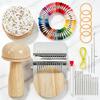 Мини-ткацкий станок Speed Weave Darning Loom, набор, стиль Speedweve с 14 крючками, с набором ниток, грибочком/яйцом для штопки, иглами, для шитья