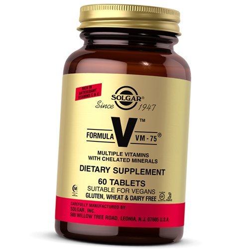 Комплекс Витаминов, Formula VM-75 Tabs, Solgar  30таб (36313168)