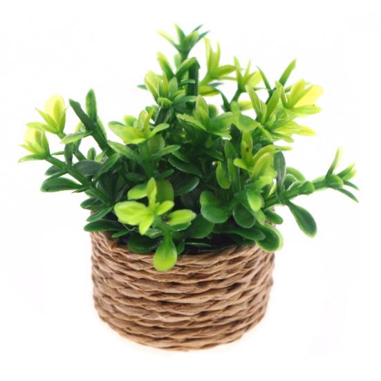 Миниатюрные растения бонсай, аксессуары, горшечные растения, декор, искусственные зеленые растения для кукольных домиков, настольная полка, мини-украшения для дома, мини-горшки для бонсай