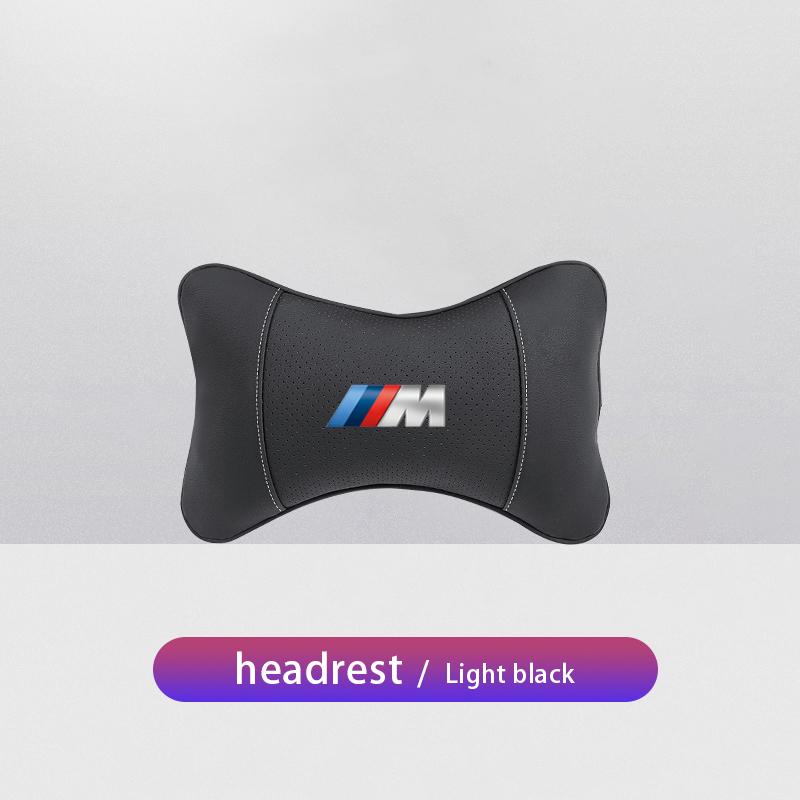 NAZF2 keychain High-quality Leather Car Seat Headrest Memory Foam Comfort Pillow Auto Interior For BMW M Logo E46 E53 E93 X5 E92 E9E53
