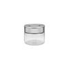 TRAMONTINA Airtight Food Storage Container (Glass Container with Stainless Steel Lid) 0.4L, Prezza, Heat-Resistant Glass