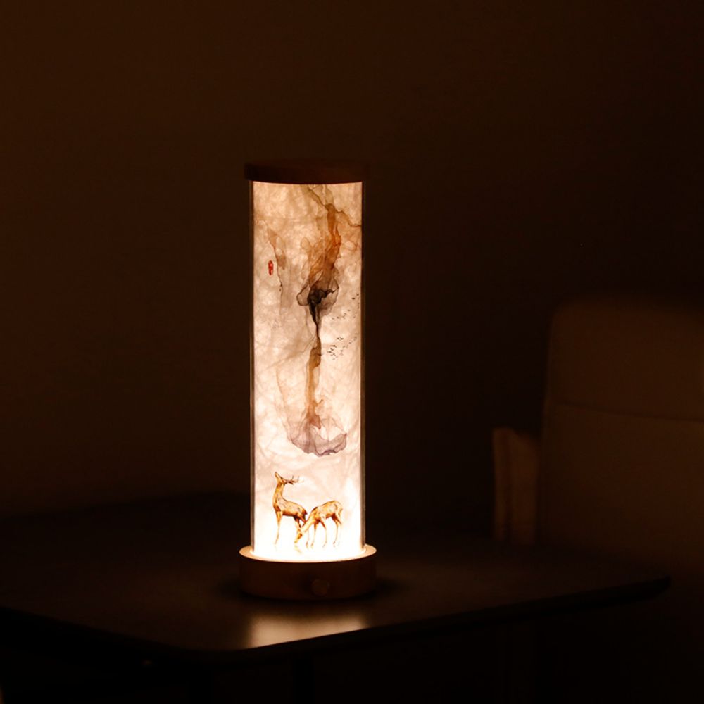 Dimmable Desk Lamp Multi-Color Adjustable Artistic Decoration Light Bedside Lamp Indoor Use