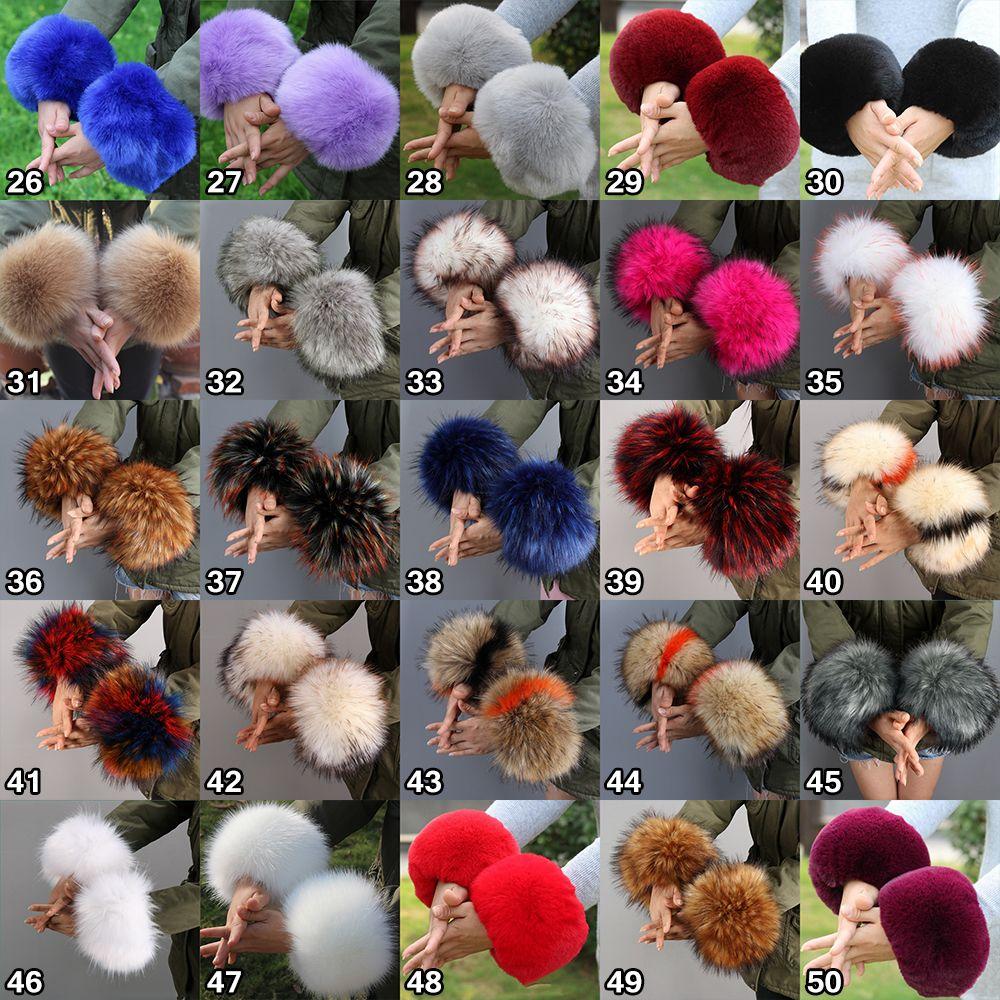 Аксессуары для одежды Теплый напульсник Эластичный ветрозащитный нарукавник на запястье Искусственный мех Дамский плюшевый манжет