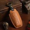 Чехол для ключей из натуральной кожи Crazy Horse для BYD Dolphin Tang Qin Han Song Защитная крышка для автомобильных ключей