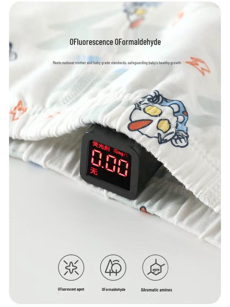 Girls' Antibacterial Cotton Boxer Briefs - Comfortable, A-Grade, No Fluorescent