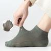2 Pairs Men Mesh Ankle Socks, Breathable Cotton Short Socks, Solid Color Business Casual Low Cut Socks For Summer