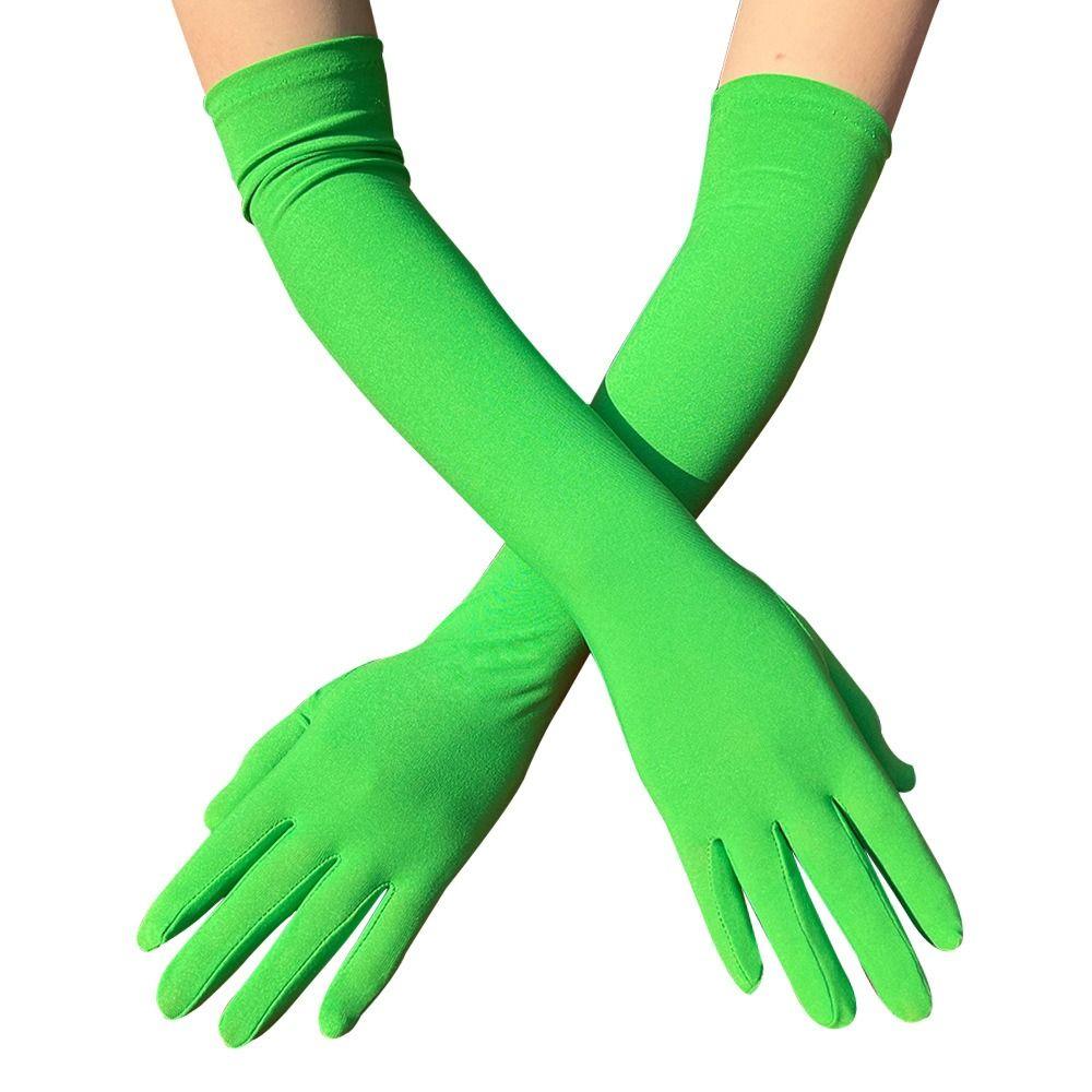 Wedding Bridal Opera Prom Costume Dance Cosplay Mittens Sunscreen Driving Gloves Skinny Long Gloves