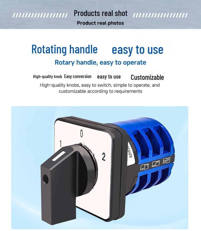 Zhuochao SZW26-40/D303.3 Three-Speed, Three-Position Combination Changeover Switch
