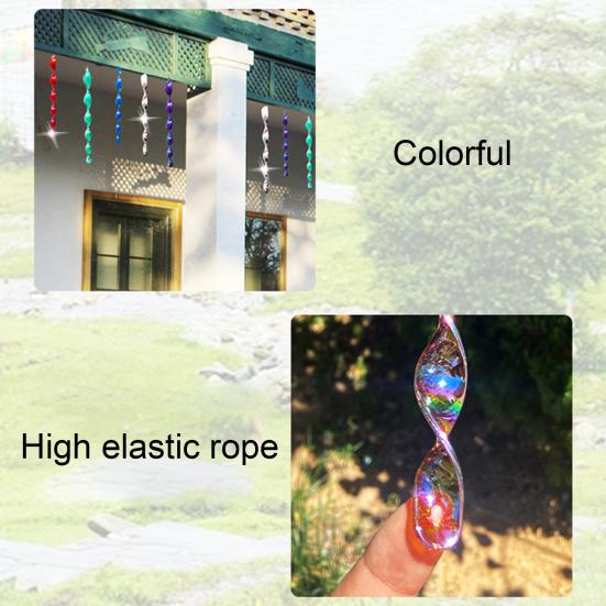 Стержень для отпугивания птиц, вращение на 360 градусов, защита сада, яркий цвет, светоотражающая спираль ветра, подвесной стержень отпугиватель птиц для сада