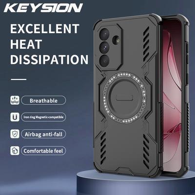 KEYSION Полый чехол для отвода тепла для Samsung A56 5G A36 A26 5G Магнитное охлаждение Ударопрочный чехол для телефона для Galaxy A16 4G 5G