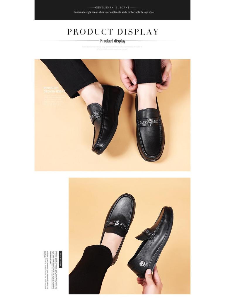 Мужские мокасины из натуральной коровьей кожи - повседневные модные лоферы, туфли без застежек в европейском стиле