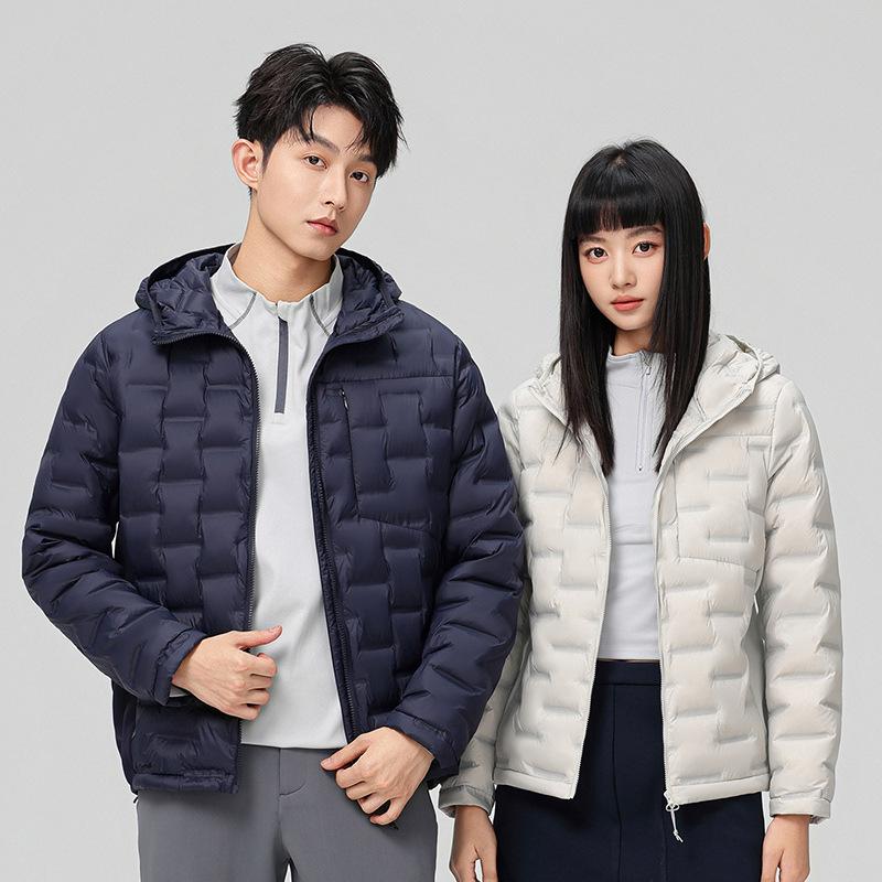 New down couple down jacket men's and women's autumn and winter hooded down jacket fashion versatile warm jacket men's