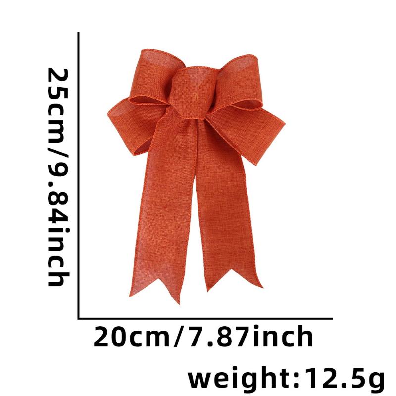 Красные Рождественские Ленты Банты Подвесные Украшения Бант Подарок Украшения для Рождественской Елки Декор для Рождественской Вечеринки Новый Год