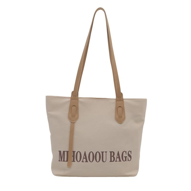 Корейская версия модной сумки-тоут большой вместимости женская 2024 лето новая трендовая сумка через плечо простая повседневная сумка для поездок на работу