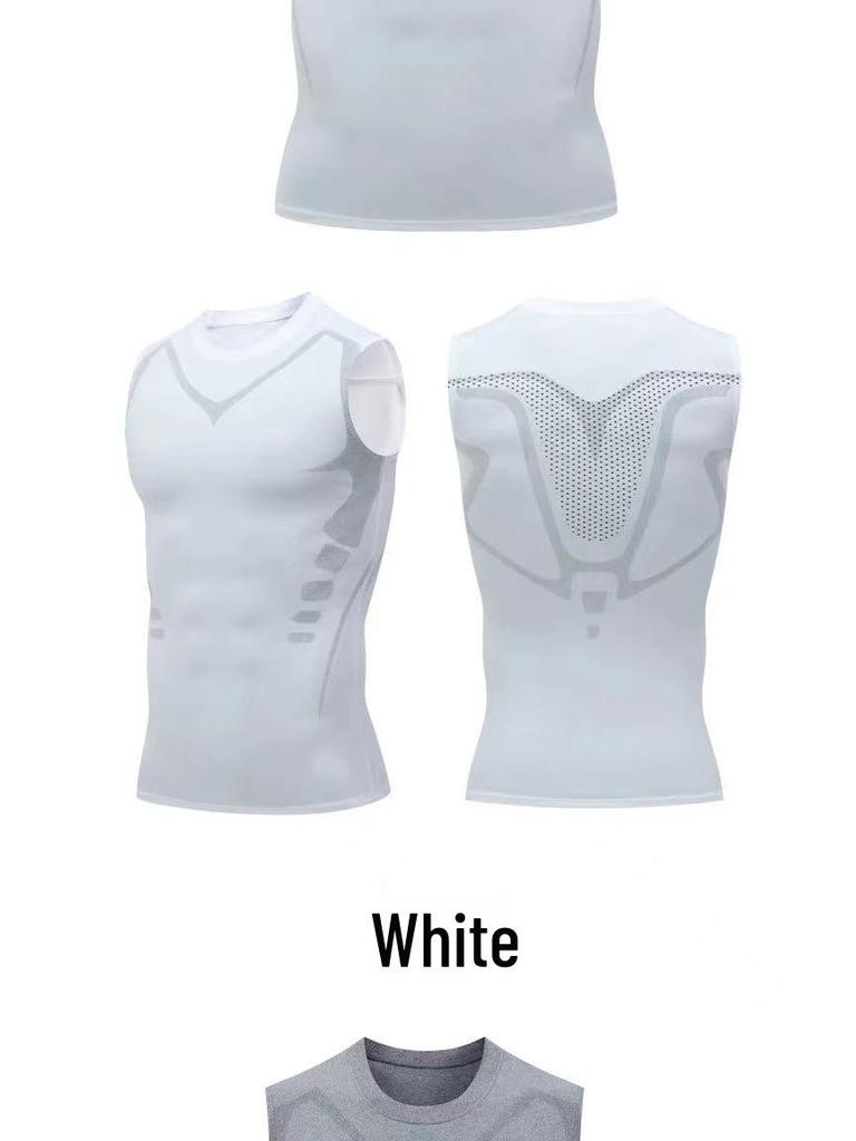Men's Quick-Dry Sleeveless Sports Tank for Running & Training