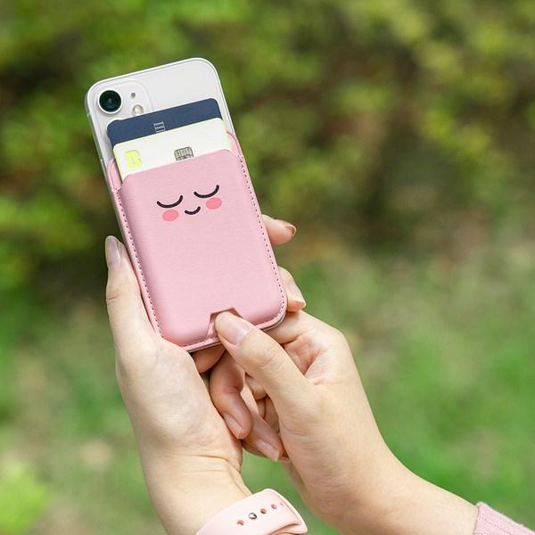 Kakao Friends MagSafe Card Wallet Ryan Apeach Chunsik, Chunsik Face, 1 Piece